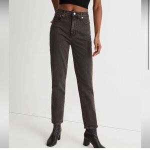 Madewell High Rise Perfect Vintage Jeans Black Size 27 NWOT